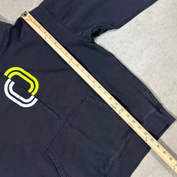 Split O Overtime Black Hoodie Sweatshirt Pullover Graphic Athleisure Mens Medium - Picture 7 of 8